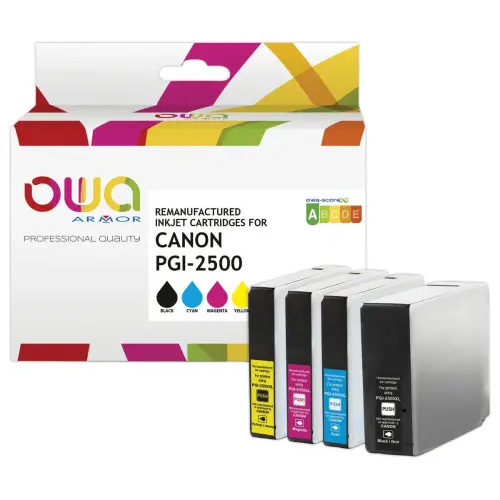 Cartouches eq. CANON PGI-2500XL - Haute capacit&eacute; - OWA 