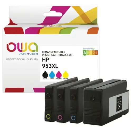 Cartouches eq. HP 953XL - Haute capacité - OWA