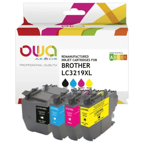Cartouches eq. BROTHER LC-3219XL - Haute capacité - OWA