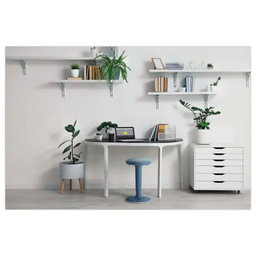 Tabouret oscillant bleu