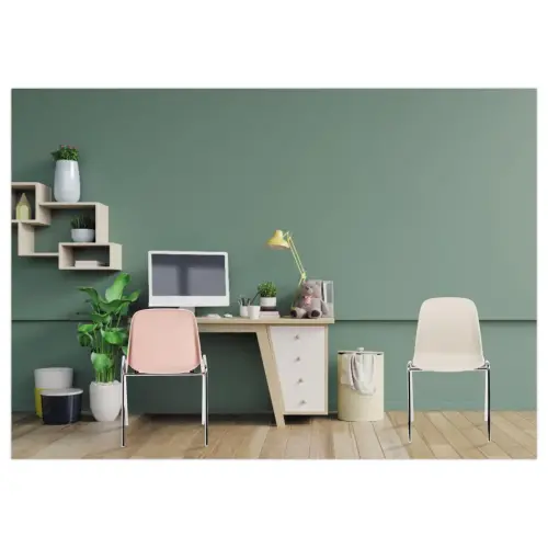 Chaise Charlotte beige pastel 
