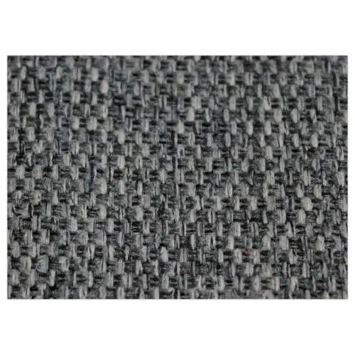 2 Fauteuils Tissu gris 4 pieds bois vernis montés
