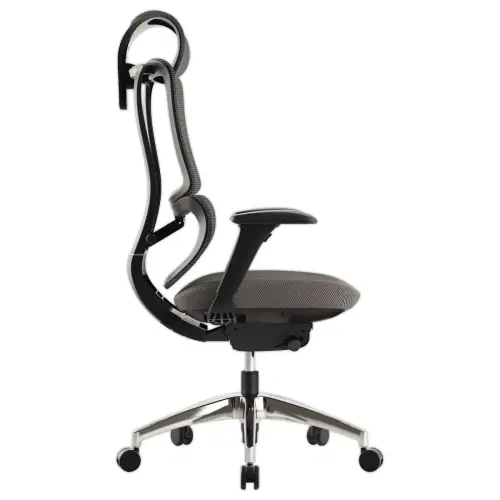 Si&egrave;ge ERGOSTAR ULTRA synchrone t&ecirc;ti&egrave;re accotoirs soutien lombaire noir r&eacute;sille 