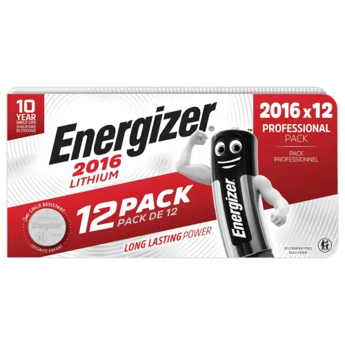 12 piles bouton 2016 - Lithium - ENERGIZER