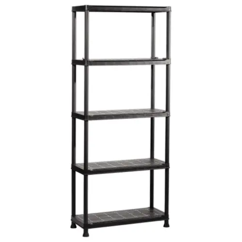 Etag&egrave;re &ndash; L 75 cm &ndash; 5 rayonnages &ndash; Noir 