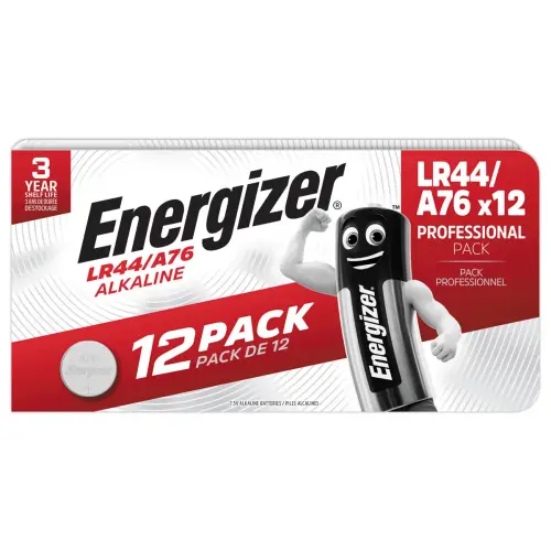 12 Piles bouton alcalines - LR44/A76 - ENERGIZER
