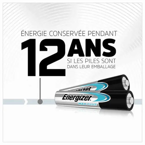 50 Piles alcalines AAA/LR3 - Max Plus - Energizer 