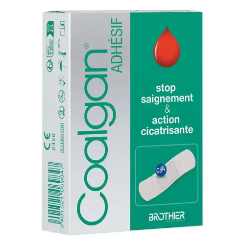 Pansements adhésifs stériles dans 2 formats
