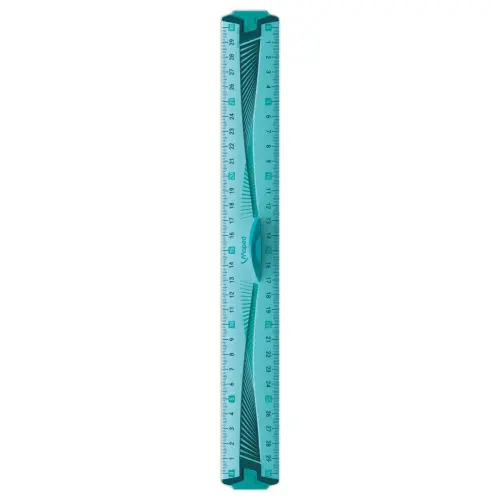 Triple-d&eacute;cim&egrave;tre incassable - 20 cm - Bleu ou vert - Maped 