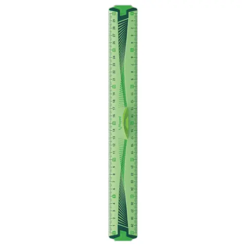 Triple-d&eacute;cim&egrave;tre incassable - 20 cm - Bleu ou vert - Maped 