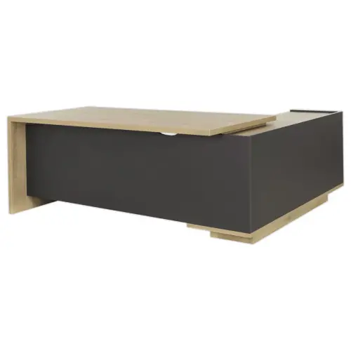 Bureau BARI 180 cm chêne du bocage monté