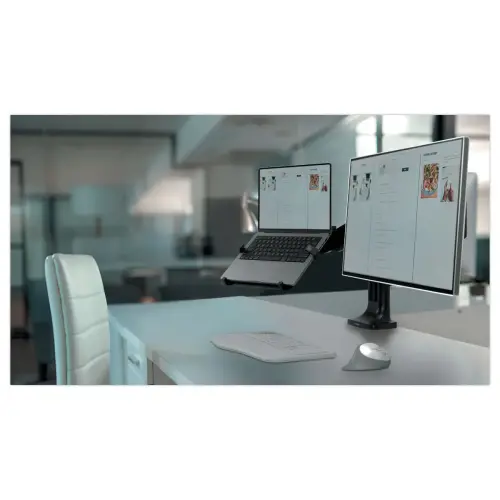 Réhausseur PC portable universel pour bras de moniteur