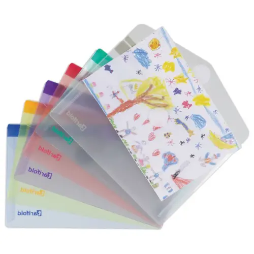 6 pochettes &agrave; scratch en polypropyl&egrave;ne recycl&eacute; 