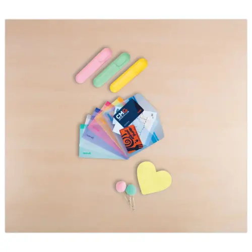 6 pochettes &agrave; scratch en polypropyl&egrave;ne recycl&eacute; 