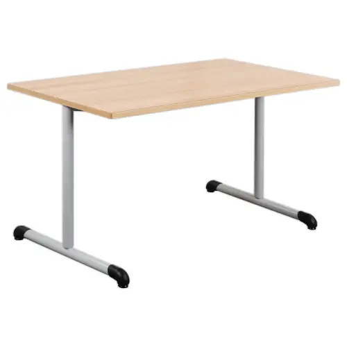 Table de collectivité 160 x 80 stratifiée hêtre -pieds alu montée