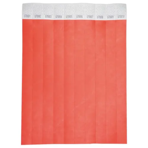 500 Bracelets Tyvek - Rouge - AVERY