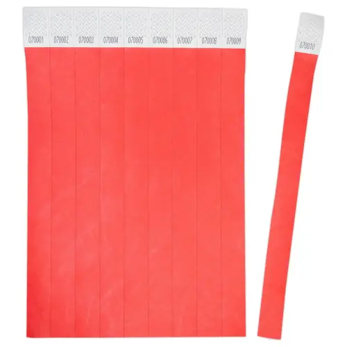 500 Bracelets Tyvek - Rouge - AVERY