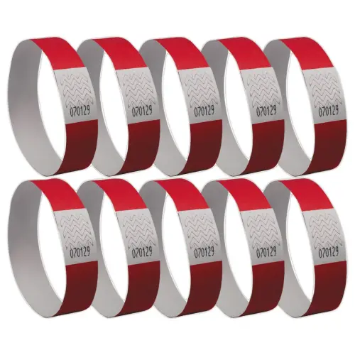 500 Bracelets Tyvek - Rouge - AVERY