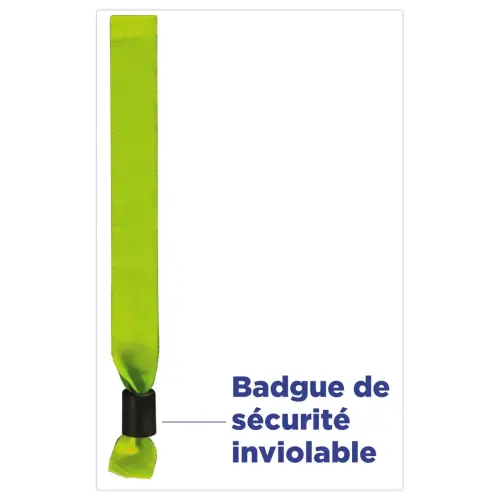 100 bracelets en tissu verts