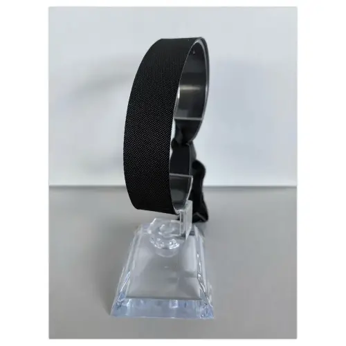 100 bracelets en tissu noirs