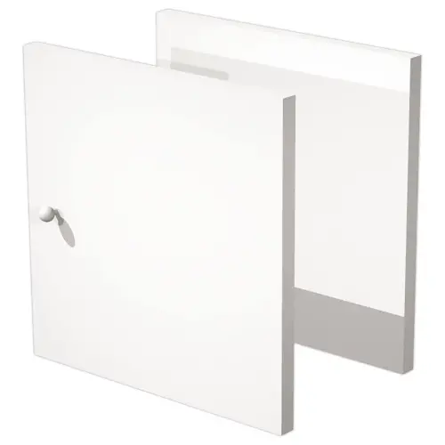 2 Portes blanc pour les rangements à cases MAXICOLOR montées
