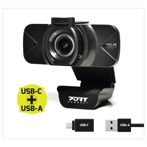 Webcam 1 080p &ndash; Full HD &ndash; Port Designs 