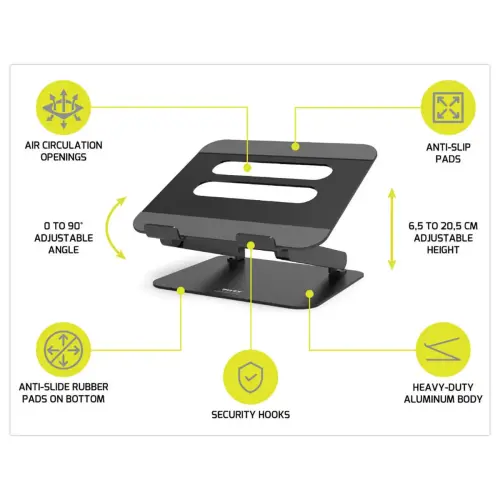 Support ordinateur portable - Ajustable - PORT DESIGNS 
