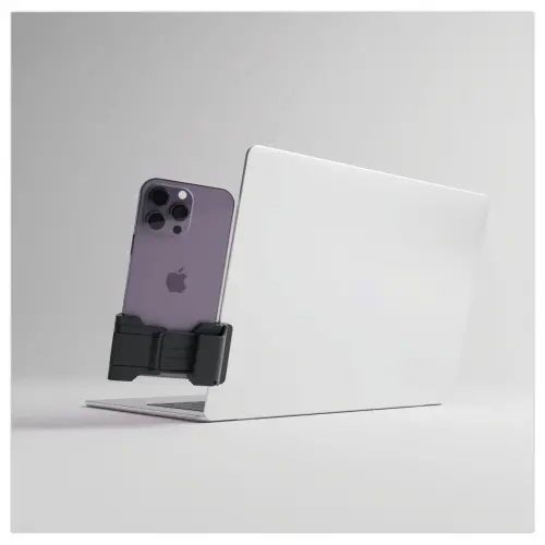 Phoneside One - support pour smartphone sur &eacute;cran d'ordinateur Noir 