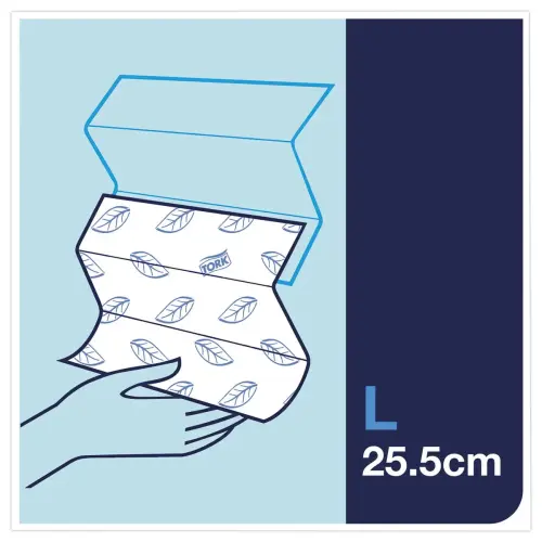 21 Essuie-mains interfoliés doux H2 - Blanc - Tork