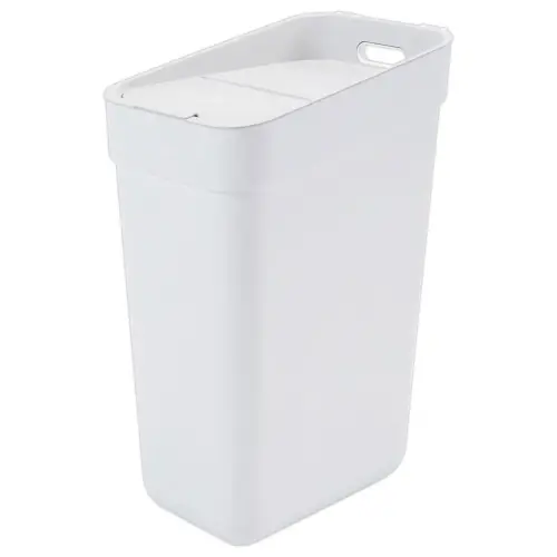 Poubelle à tri ready to collect 30l - blanc/gris