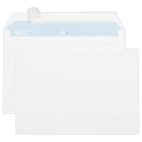 250 enveloppes blanches 229x324 90 g/m² siliconé