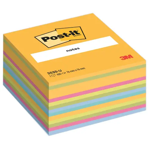 Cube Post-it® Light Energie 76x76mm - 450 feuilles