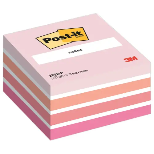 Cube Post-it® Light Plaisir 76x76mm - 450 feuilles