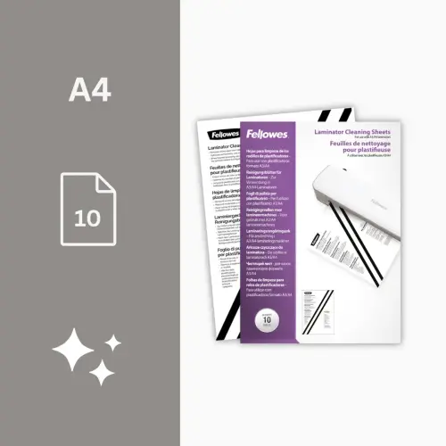 Feuilles de nettoyage pour plastifieuse