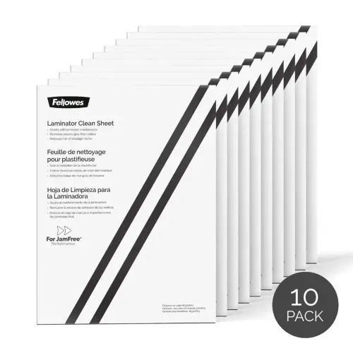 Feuilles de nettoyage pour plastifieuse