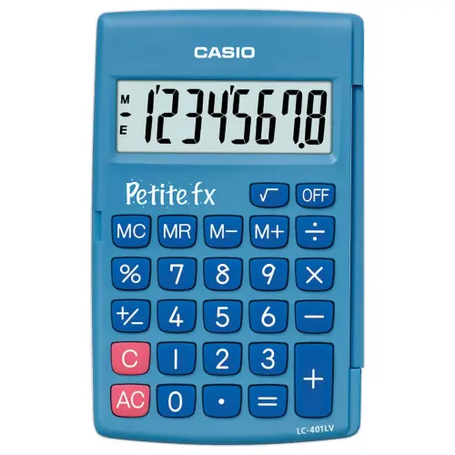 Calculatrice Casio petite FX bleue