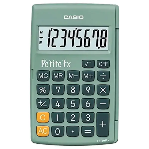 Calculatrice Casio petite FX verte
