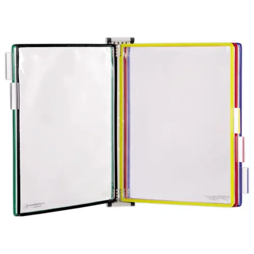 Kit mural m&eacute;tal 5 poches coloris assortis 