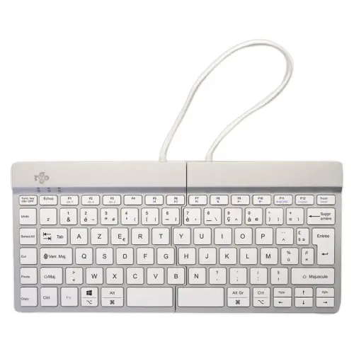 Clavier ergonomique Split Break blanc
