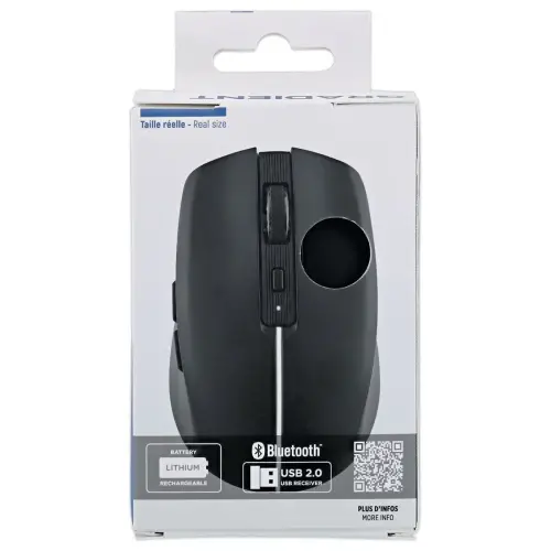 Souris gradient Dual Connect noire 