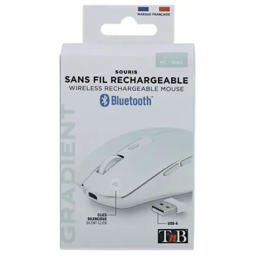 Souris gradient Dual Connect - Sans fil - Bleu - T'NB