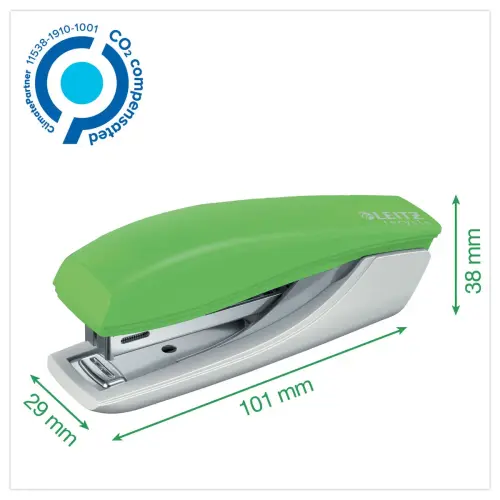 Mini agrafeuse NeXXt Recycle - 10 feuilles - Vert - LEITZ