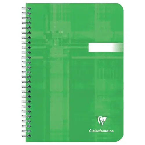 Cahier spirales A5 180 pages petits carreaux - coloris al&eacute;atoire - Clairefontaine 
