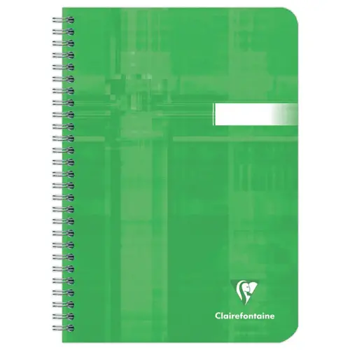 Cahier reliure spirale A5 180 pages ligné- couleur aléatoire
