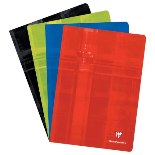 Cahier piqu&eacute; A4 96 pages petits carreaux - couleur al&eacute;atoire 