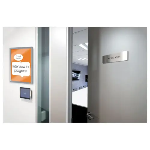 Porte-affiche clipsable A4 Nobo impression - argent