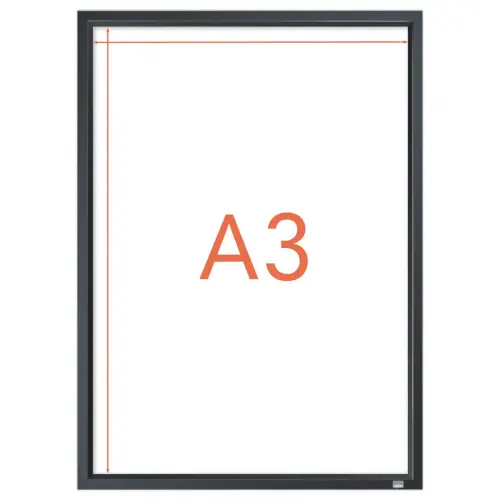 Porte-affiche clipsable A3 Nobo impression - noir 