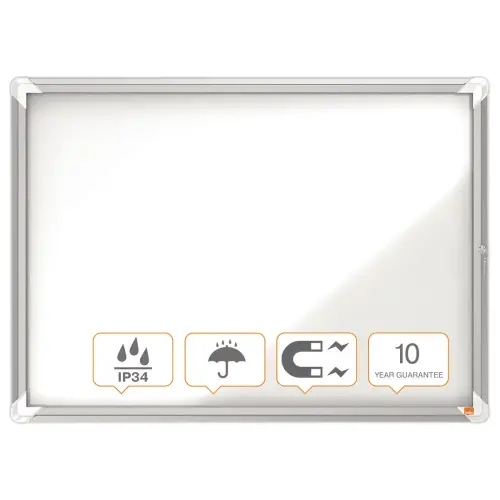Vitrine d'extérieur Premium Plus - Magnétique - 8 x A4 - NOBO