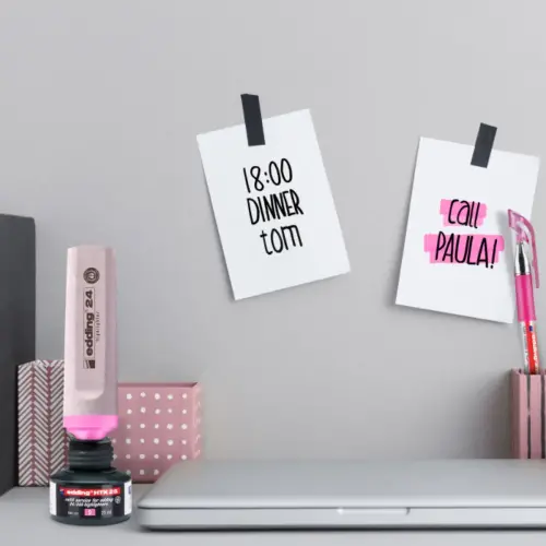 Recharge surligneur Edding - E24 - Rose