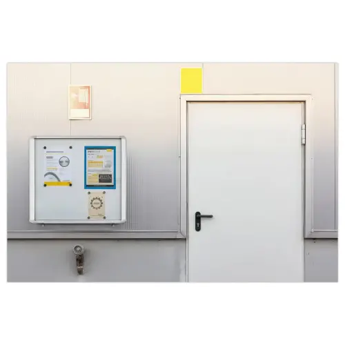 Vitrine d'extérieur étanche porte relevable 6A4